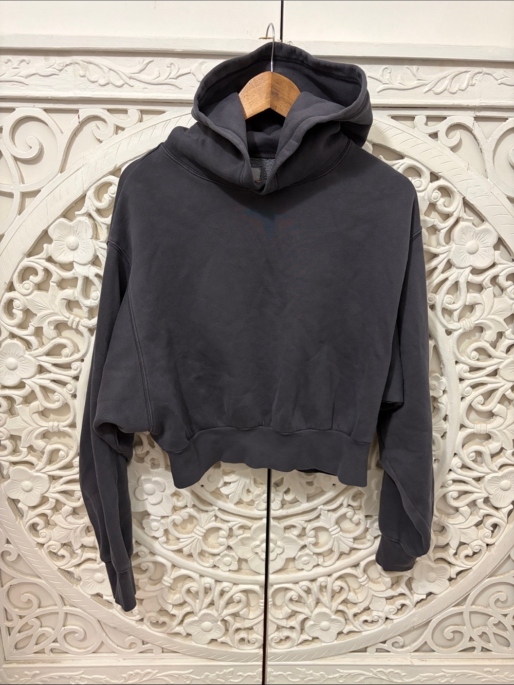 Tna CozyAF Oversized Charcoal Graphic Hoodie Size Large